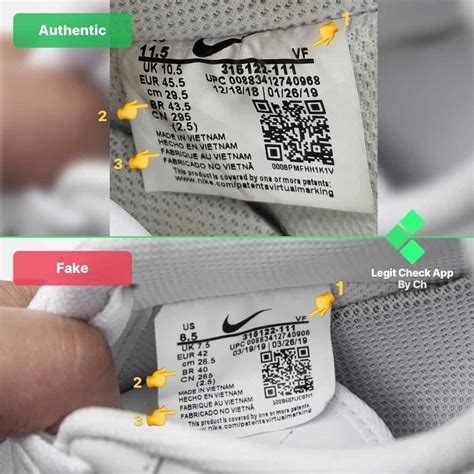 check shoes fake or real|nike shoes authenticity check.